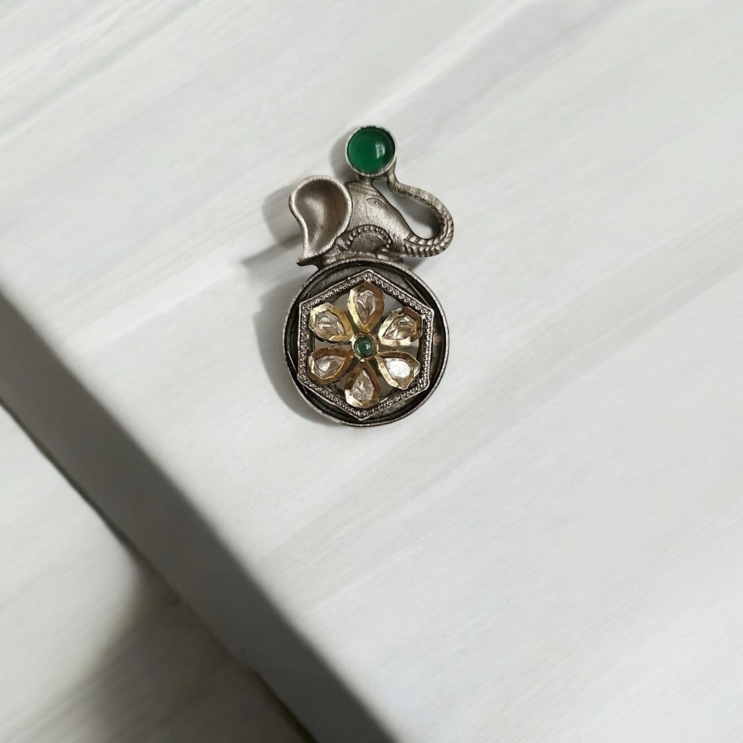 806264 Ring With Oxidised Plating