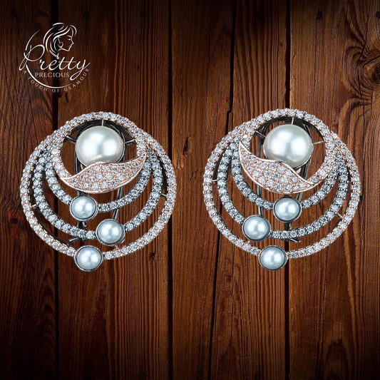 420865 Cz Tops With Black Rose Plating