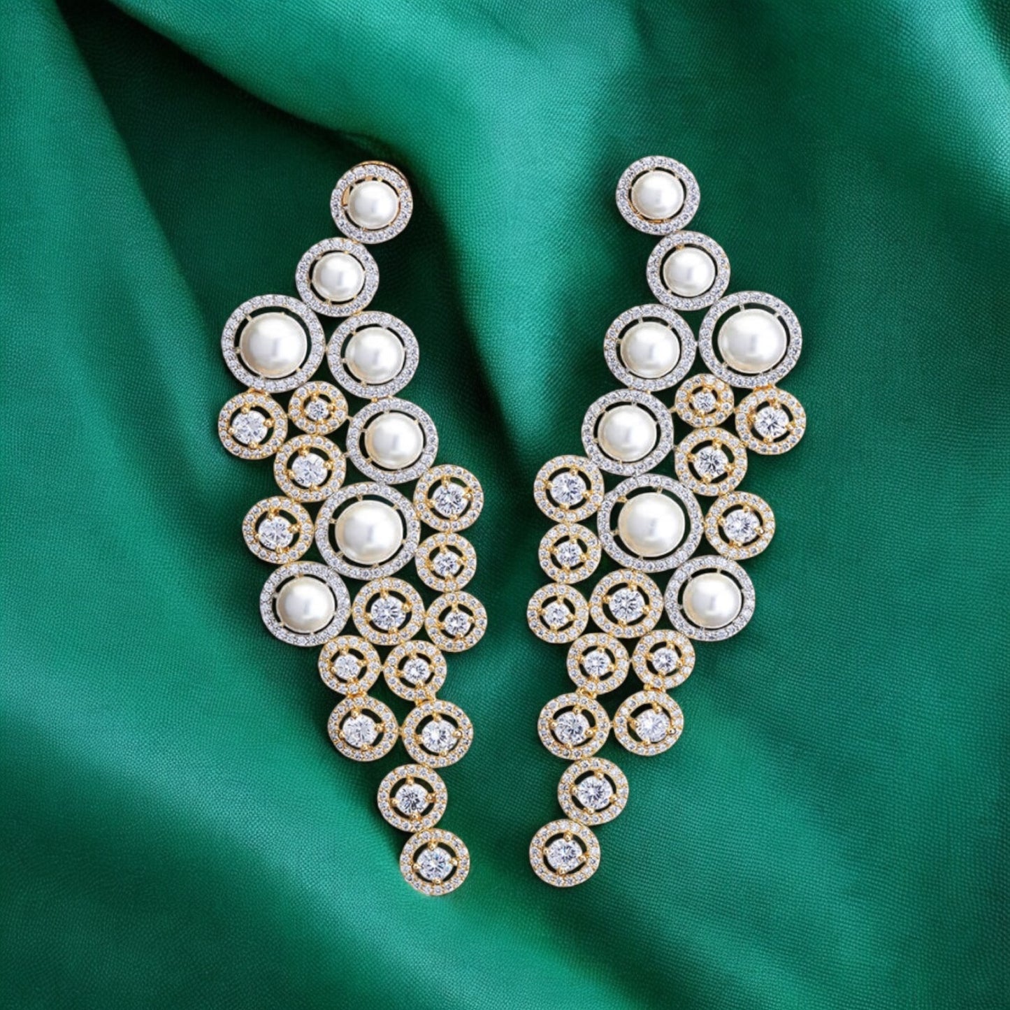 426577 American Diamond Long Earring