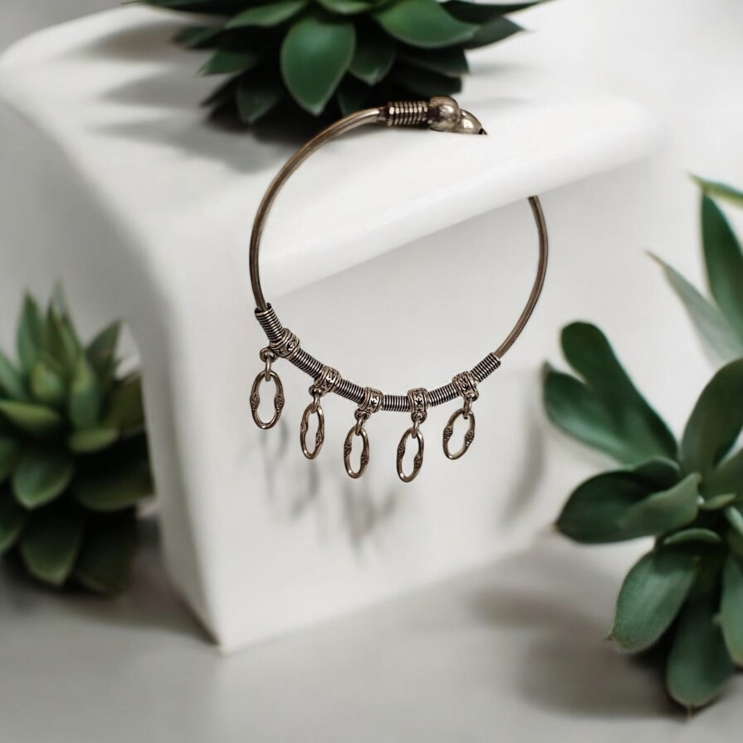 KADAO9459 Classic Kada With Oxidized Plating