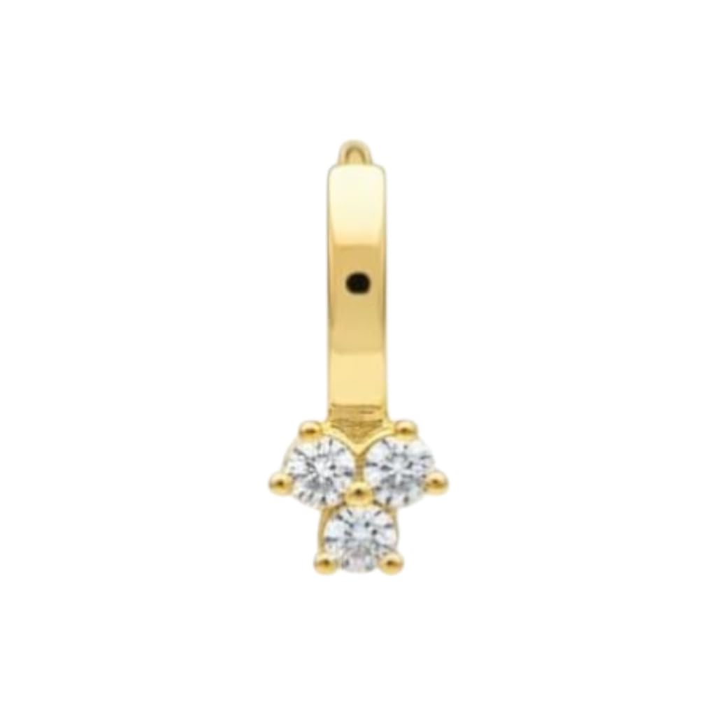 Pretty Precious American Diamond Nose Ring for Women & Girls | Rhodium/Gold Plated AD Nose Pin | Elegant Crystal Stud Nose Jewelry | Lightweight Traditional & Party Wear Nath