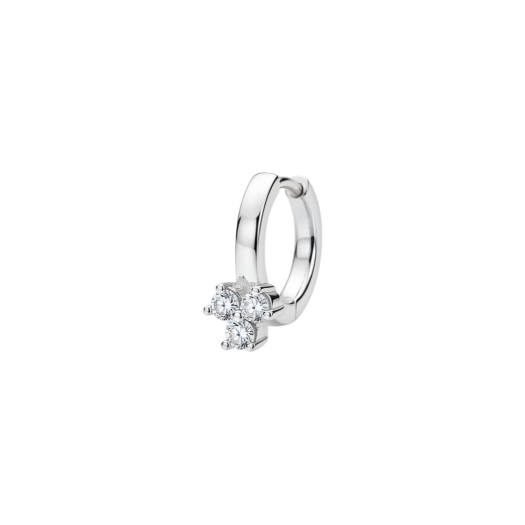 Pretty Precious American Diamond Nose Ring for Women & Girls | Rhodium/Gold Plated AD Nose Pin | Elegant Crystal Stud Nose Jewelry | Lightweight Traditional & Party Wear Nath