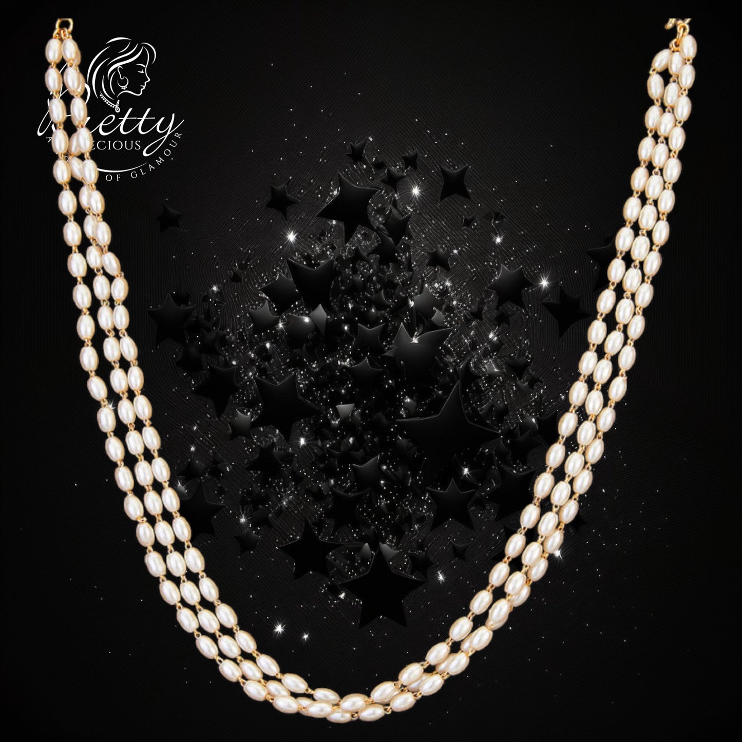 424658 Cubic Zirconia Delicate Mala With Gold Plating