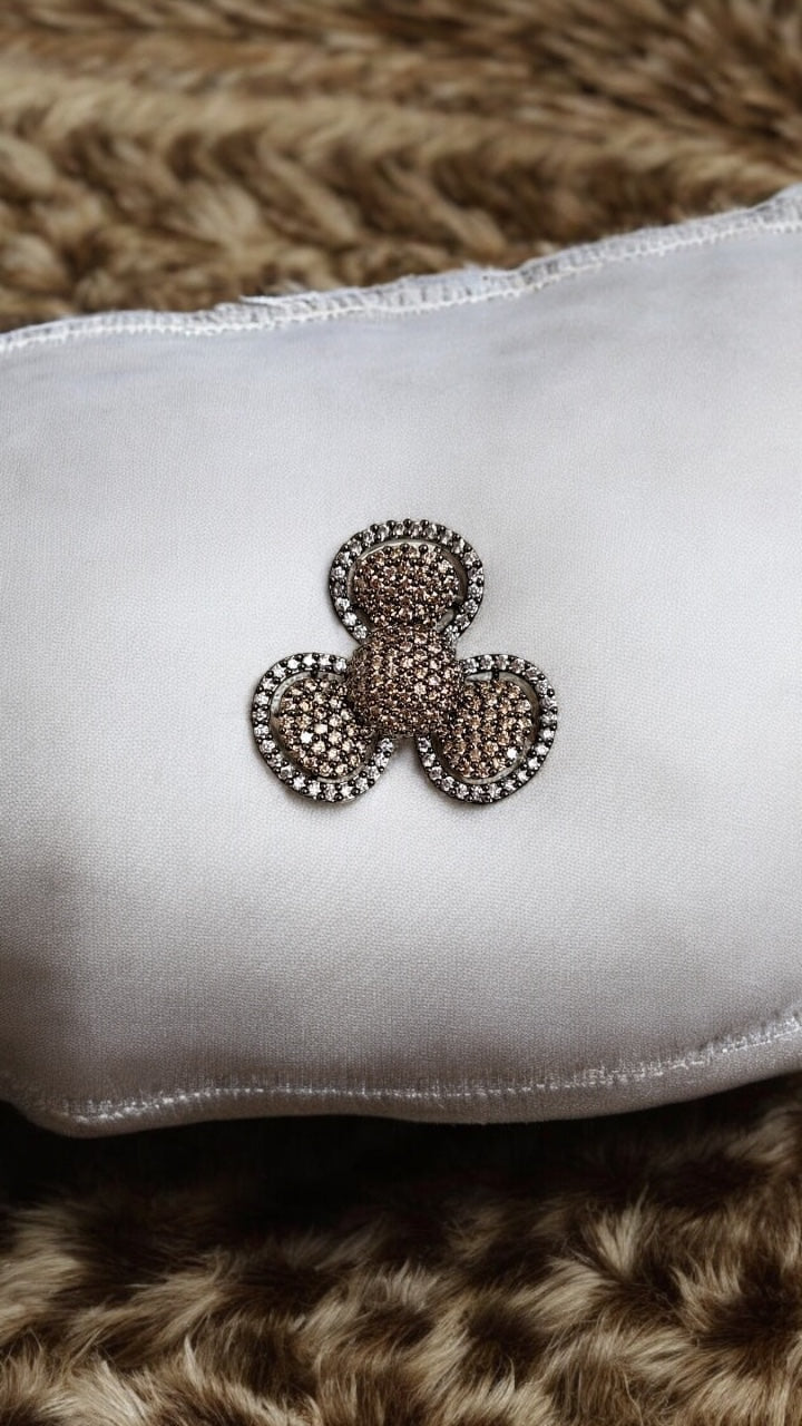 92409-RN Cz Adjustable Ring Mehndi Tone