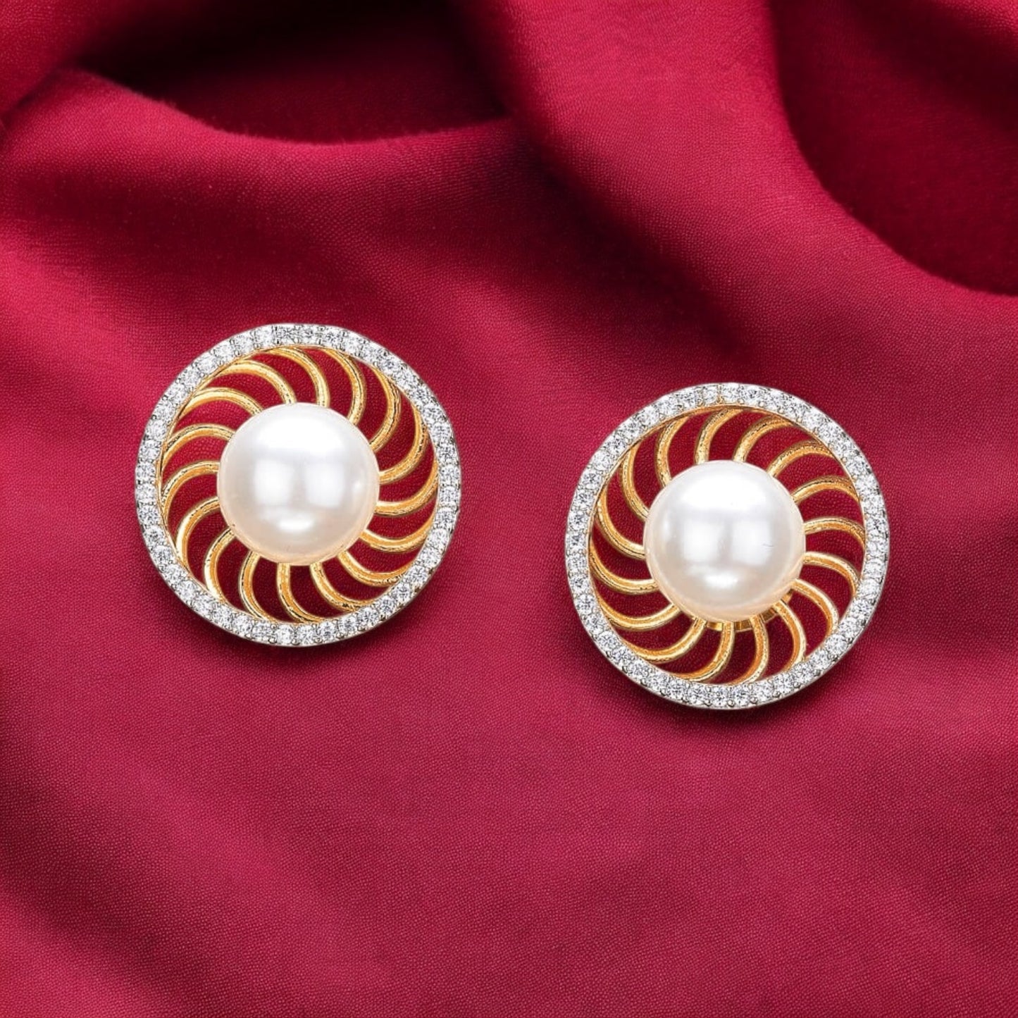 431740 Cz Classic Tops With 2 Tone Rhodium Plating