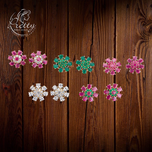 426945 Cz Delicate Tops With Gold Plating