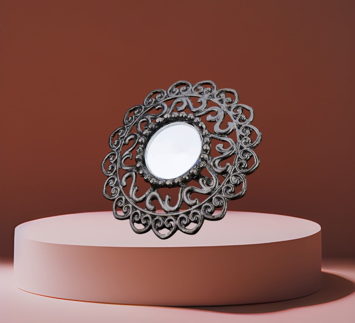 105019 Ring With Oxidised Plating