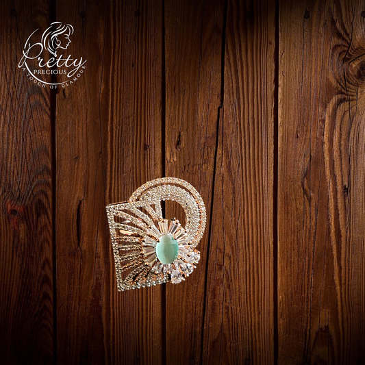 413185 American Diamond Adjustable Ring