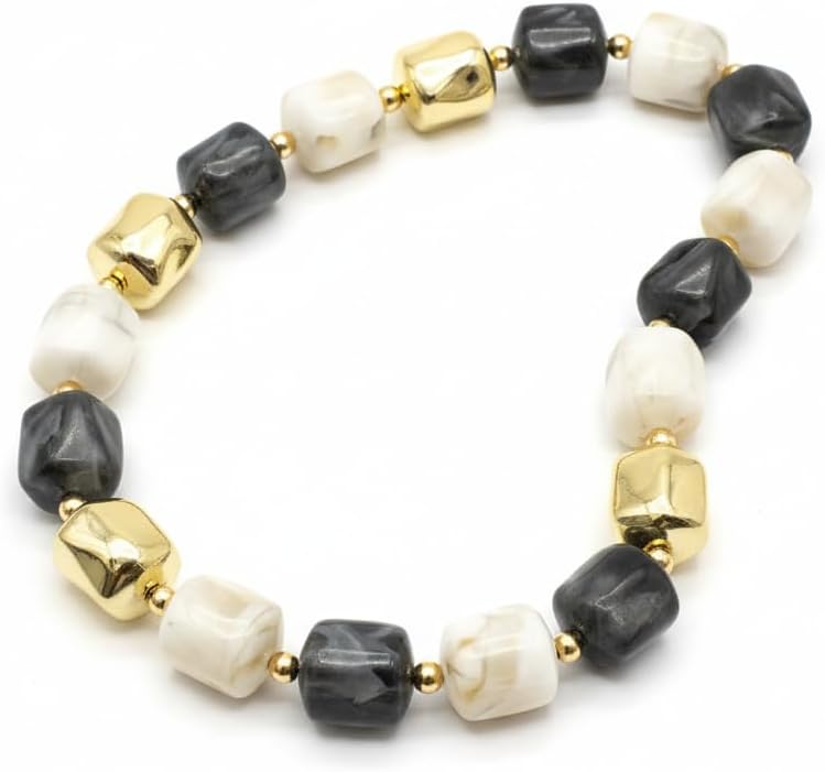 BR22558-Pretty Precious Beaded Necklace Mala for Women & Girls | Elegant Crystal Bead | Traditional & Western Fashion Jewellery | Lightweight Jewellery-Assorted Colour