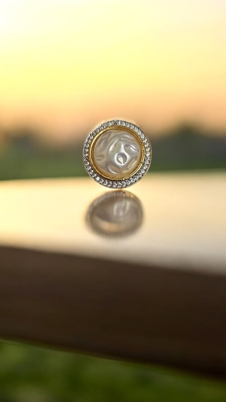 430119 Cz Adjustable Ring Moti