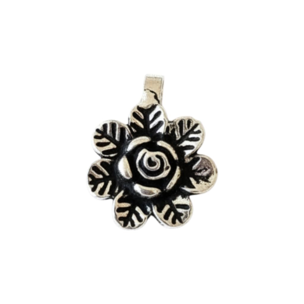 1543-Pretty Precious Oxidised Nose Ring for Women & Girls | Traditional Antique Silver Tone Nose Pin | Ethnic Indian Jewellery | Lightweight & Comfortable | Festive & Daily Wear
