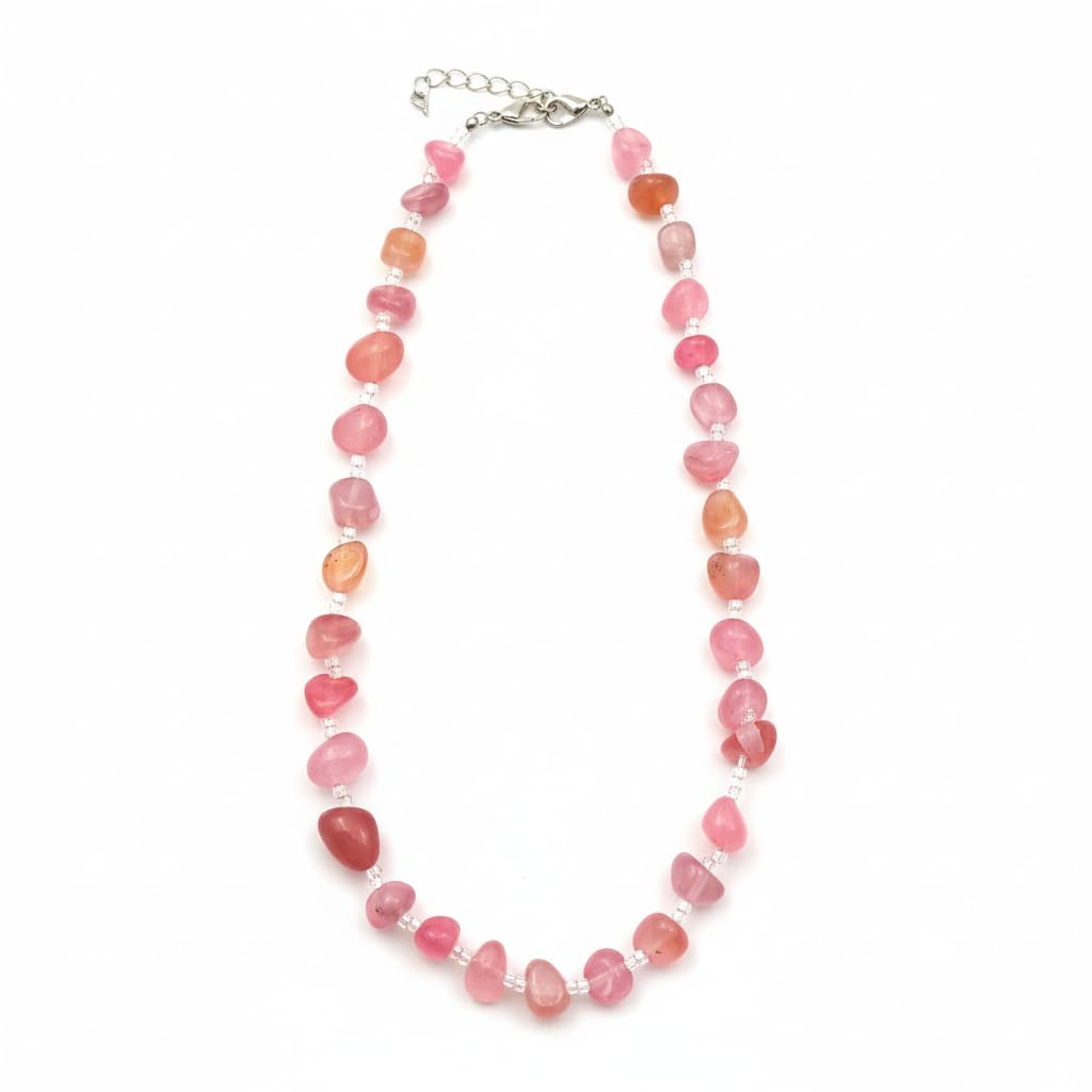 90172-Pretty Precious Beaded Necklace Mala for Women & Girls | Elegant Crystal Bead Chain | Traditional & Western Fashion Jewellery | Lightweight Statement Jewellery-Assorted Colours