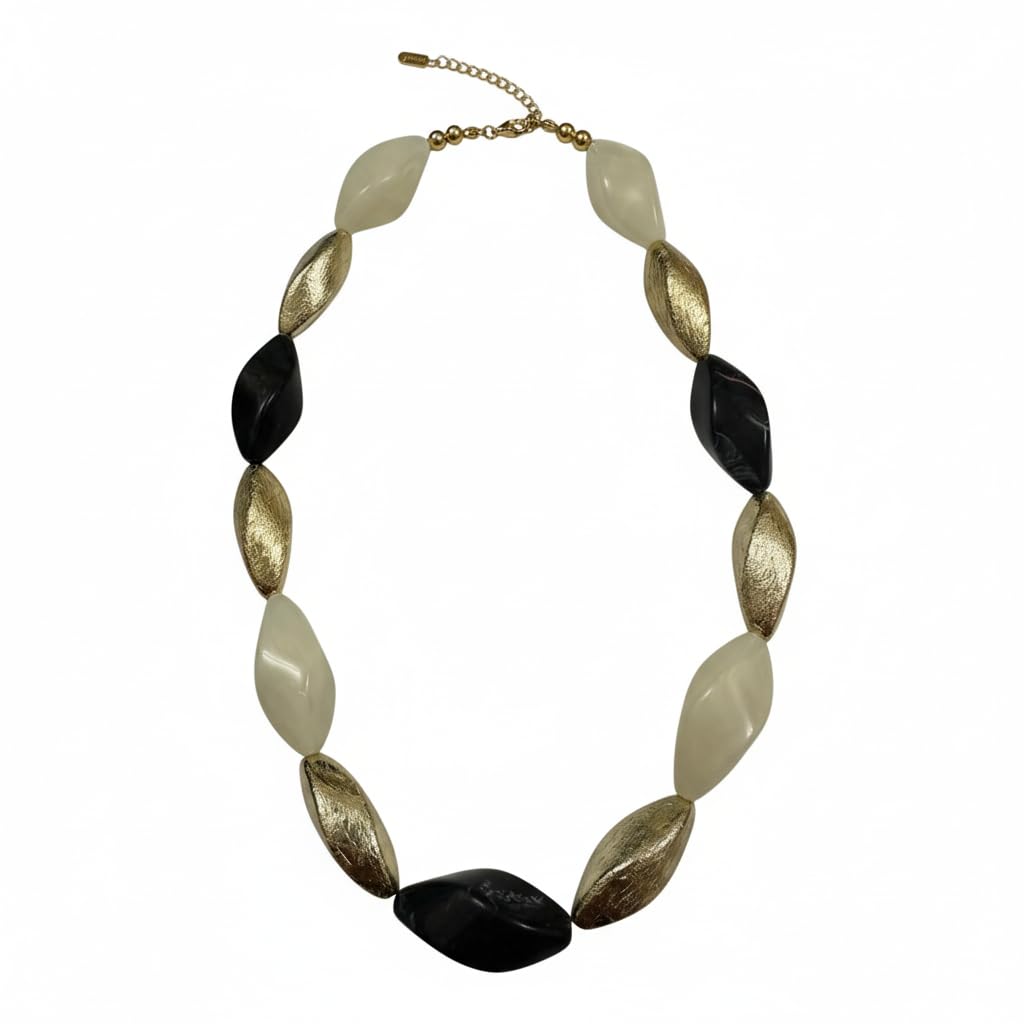 BR22558-Pretty Precious Beaded Necklace Mala for Women & Girls | Elegant Crystal Bead | Traditional & Western Fashion Jewellery | Lightweight Jewellery-Assorted Colour