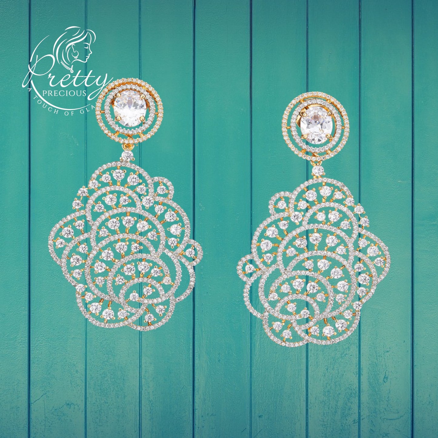 422162 American Diamond Classic Earring