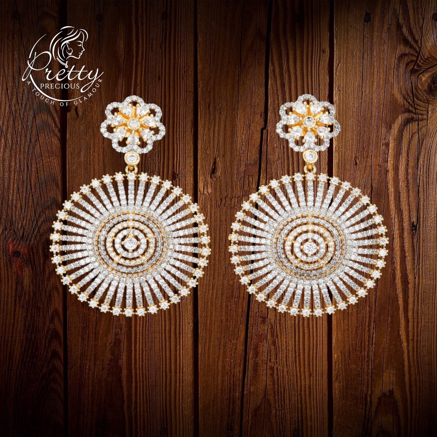 422509 American Diamond Classic Earring