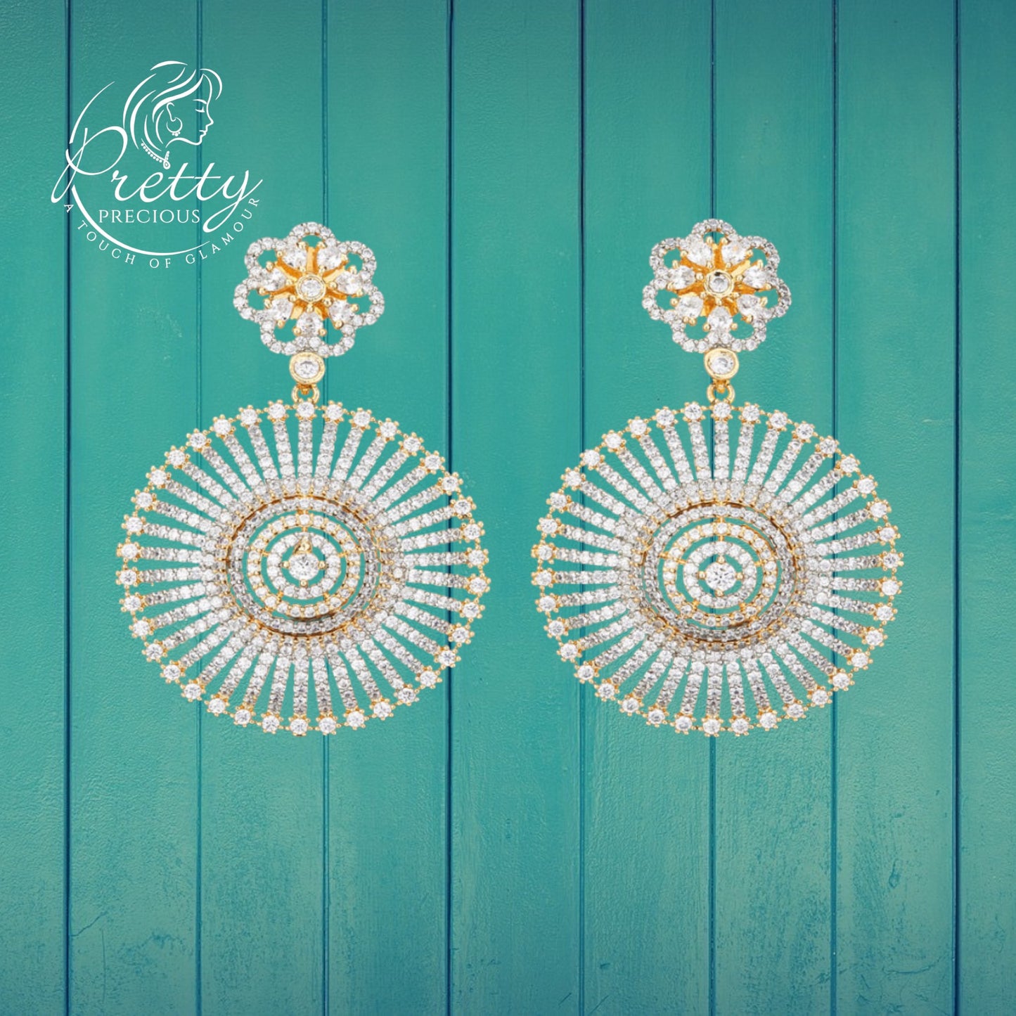 422509 American Diamond Classic Earring