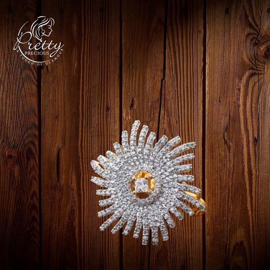 426445 Cubic Zirconia Adjustable Ring