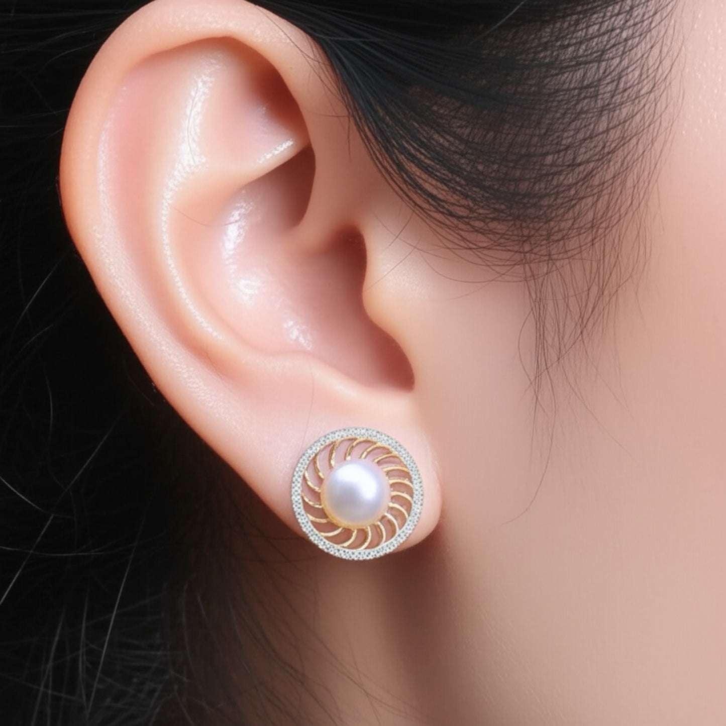 431740 Cz Classic Tops With 2 Tone Rhodium Plating