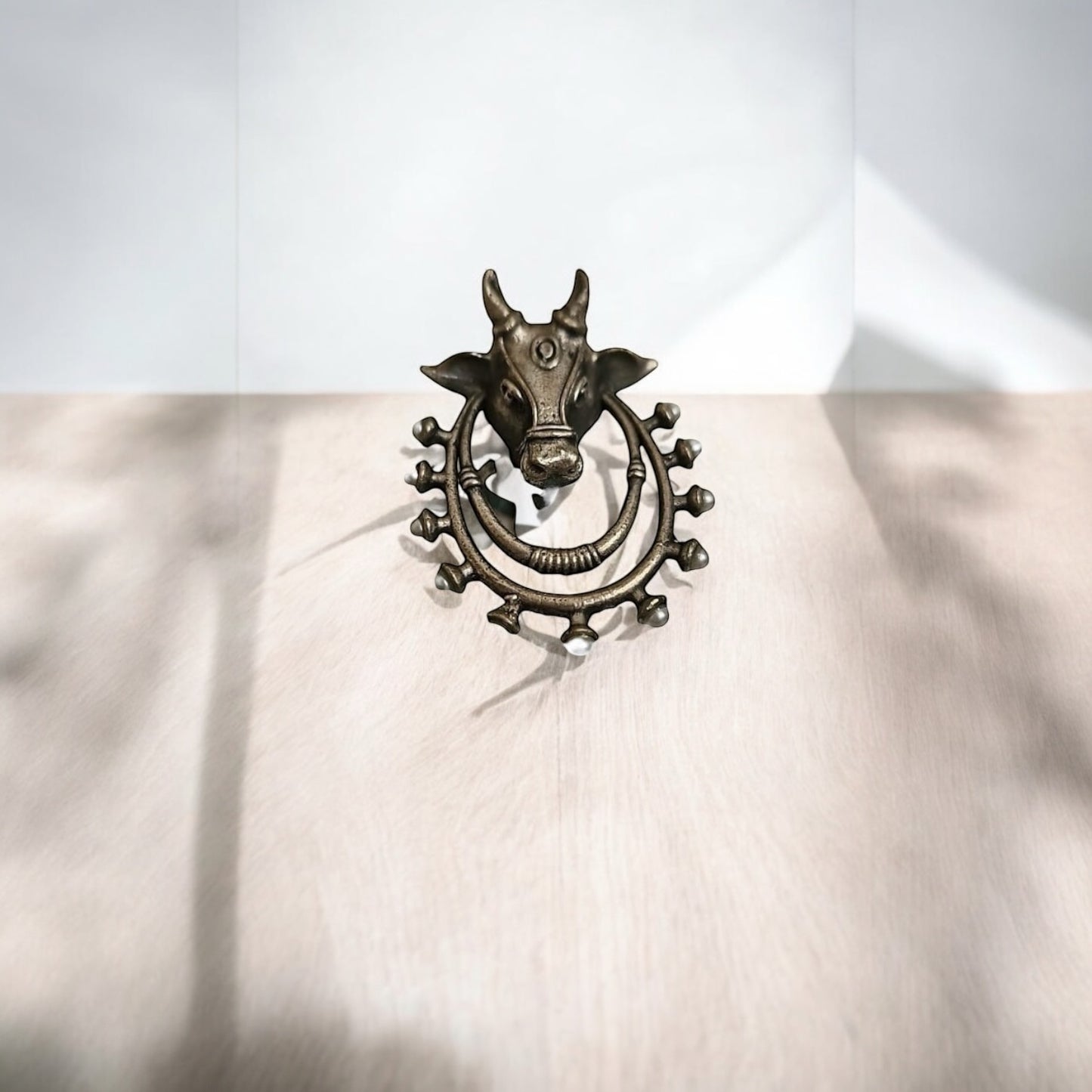 808258 Ring With Oxidised Plating