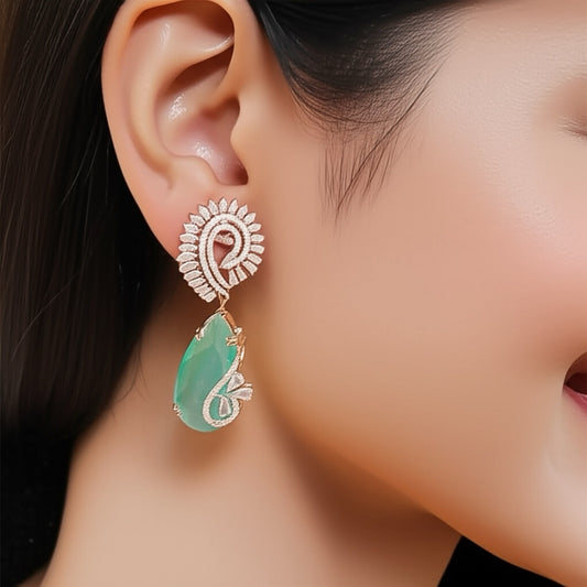 97509-ER Earring With Gold/Rhodium Plating