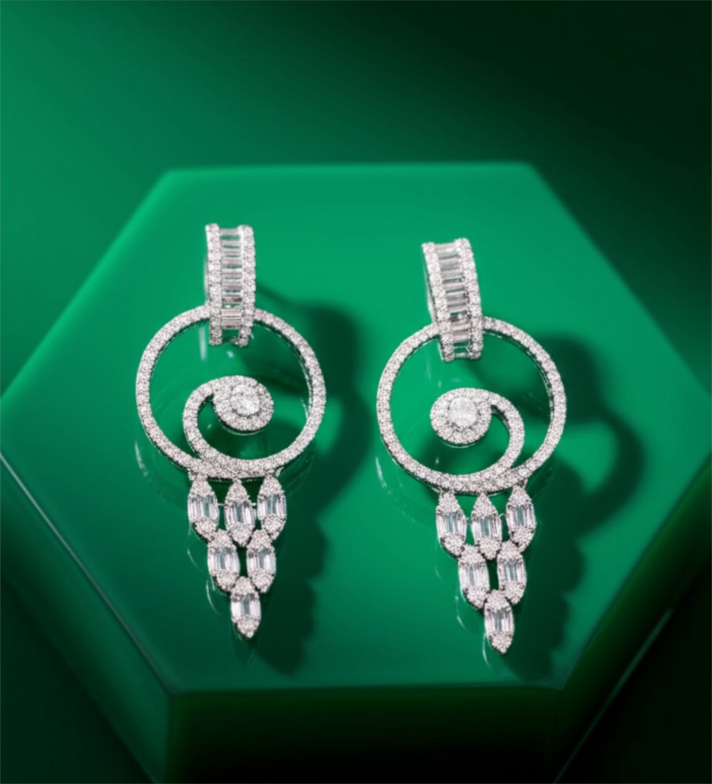 435020 Earring With Rhodium Plating-Silver