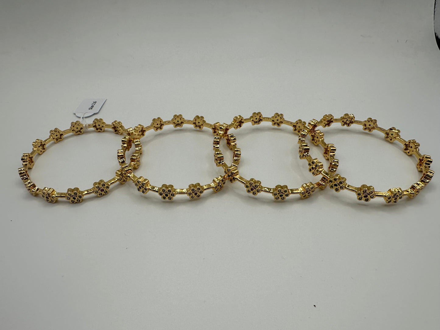 1013 Cz Classic Bangles-Size 2.6- Ruby Green