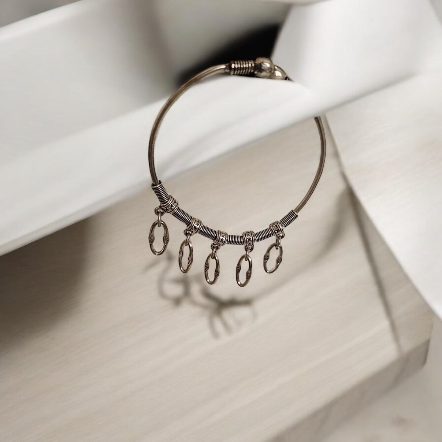 KADAO9459 Classic Kada With Oxidized Plating