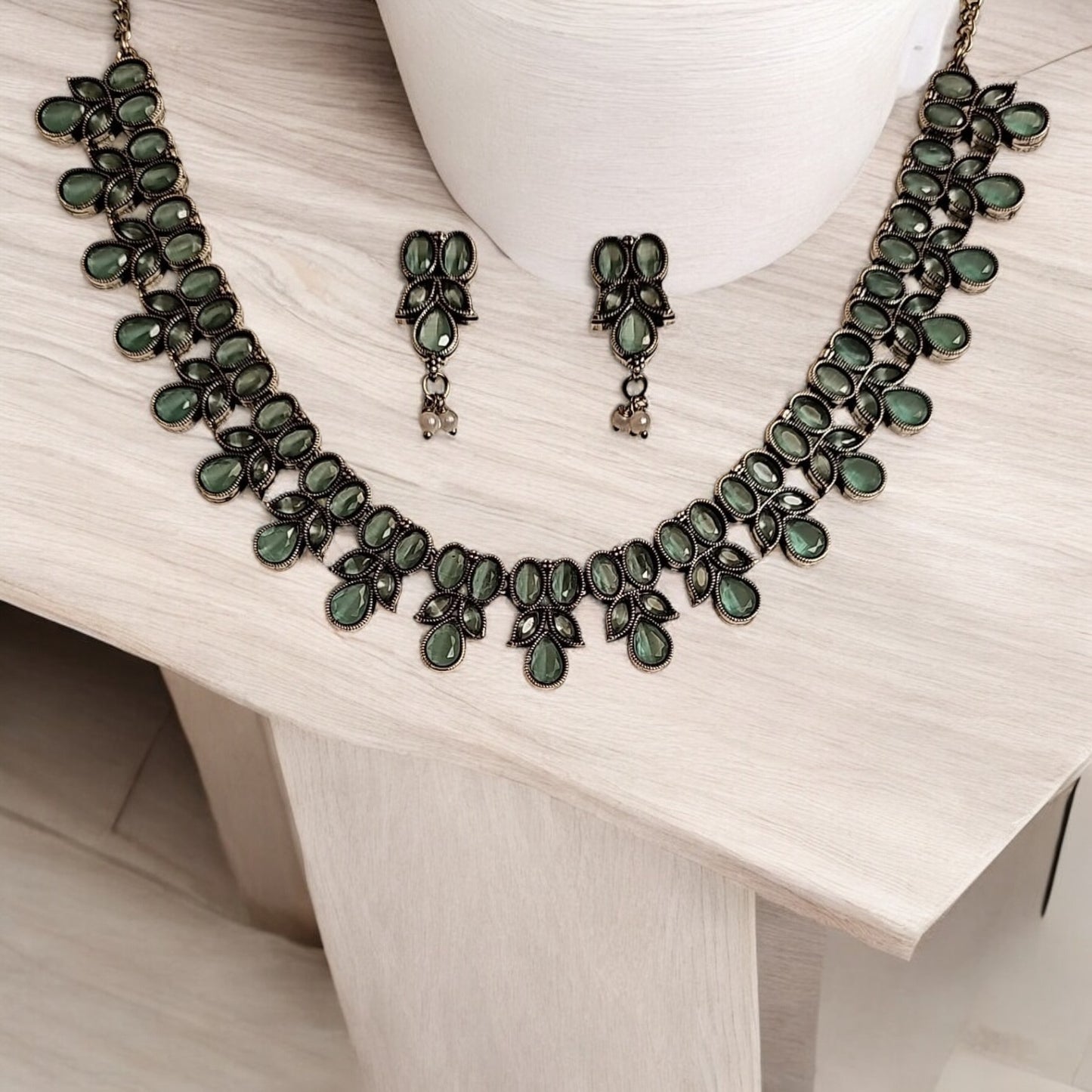 808040 Classic Necklace With Oxidised Plating-Mint