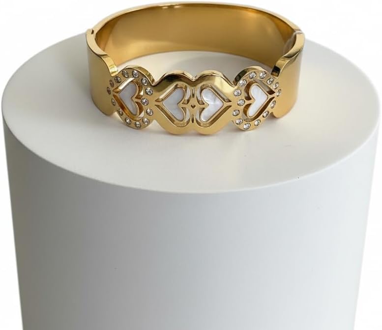 1450-Pretty Precious Anti-Tarnish Openable Stainless Steel Kada for Women & Girls | Western Openable SS Kada | Designer Bracelet