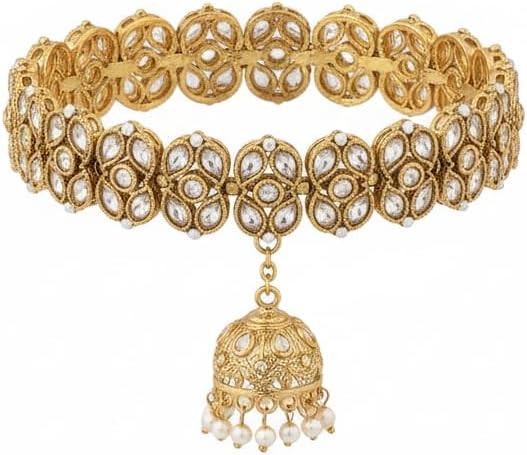 American Diamond Bracelet for Women | Gold Plated AD Adjustable Bracelet | Elegant Statement Bracelet for Party, Wedding & Festive Wear