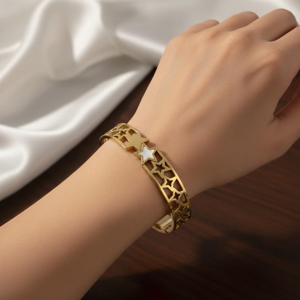 Anti-Tarnish Openable Stainless Steel Kada for Women & Girls, Western Designer Bracelet, Multiple Designs