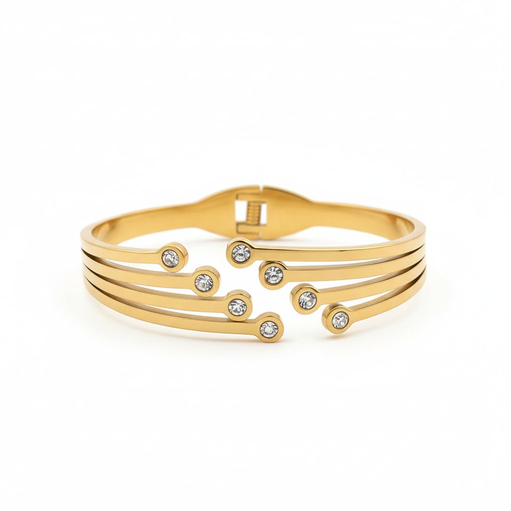 Anti-Tarnish Openable Stainless Steel Kada for Women & Girls, Western Designer Bracelet, Multiple Designs