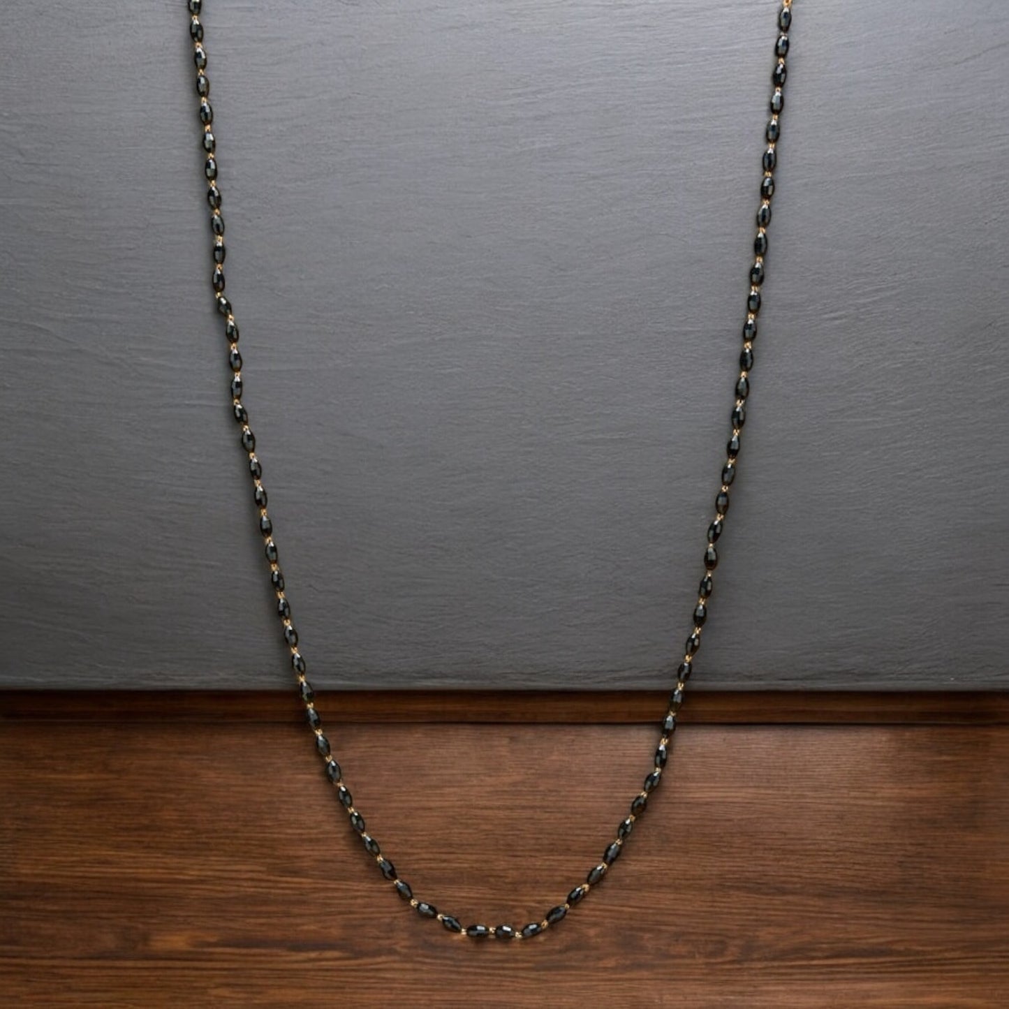 431554 Cz Classic Mala Necklace With Gold Plating