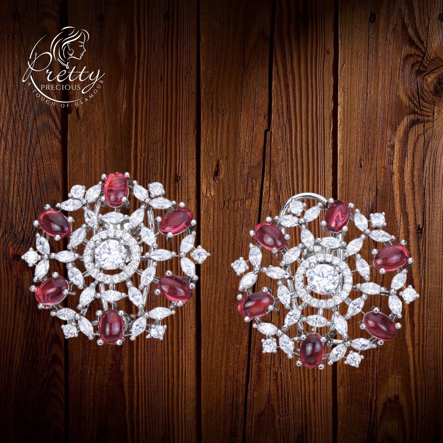 423222 American Diamond Classic Tops With Rhodium Plating