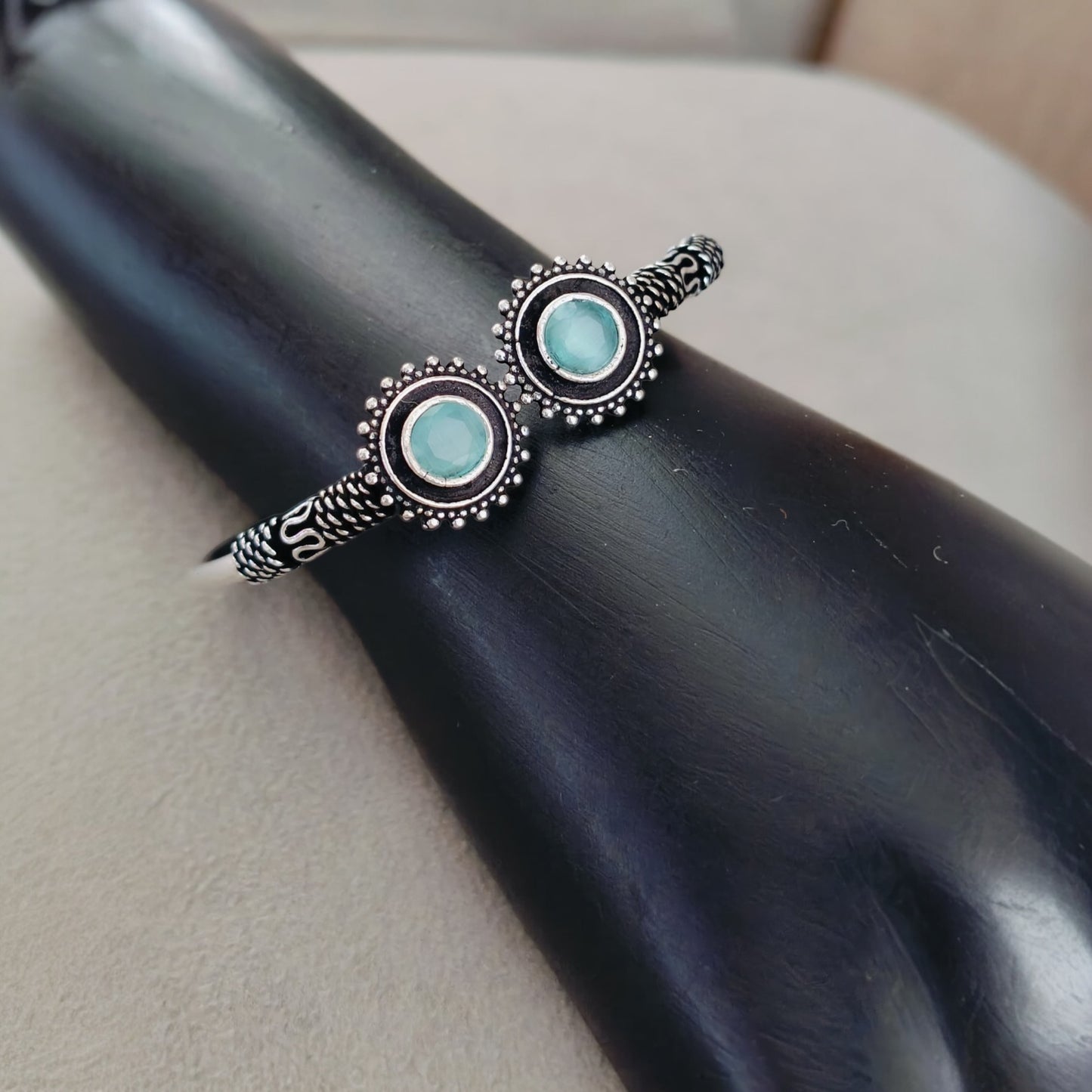 91109-BRO Classic Kada With Oxidised Plating-Mint