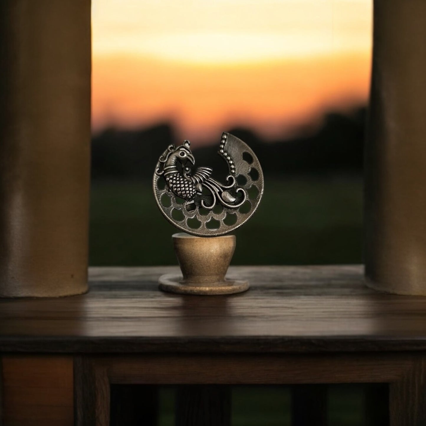 808408 Ring With Oxidised Plating