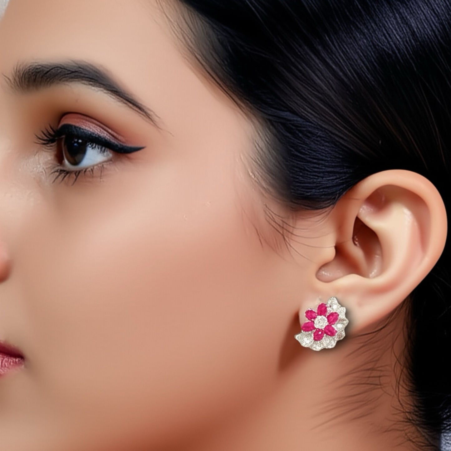 94409-ER Earring With Gold/Rhodium Plating