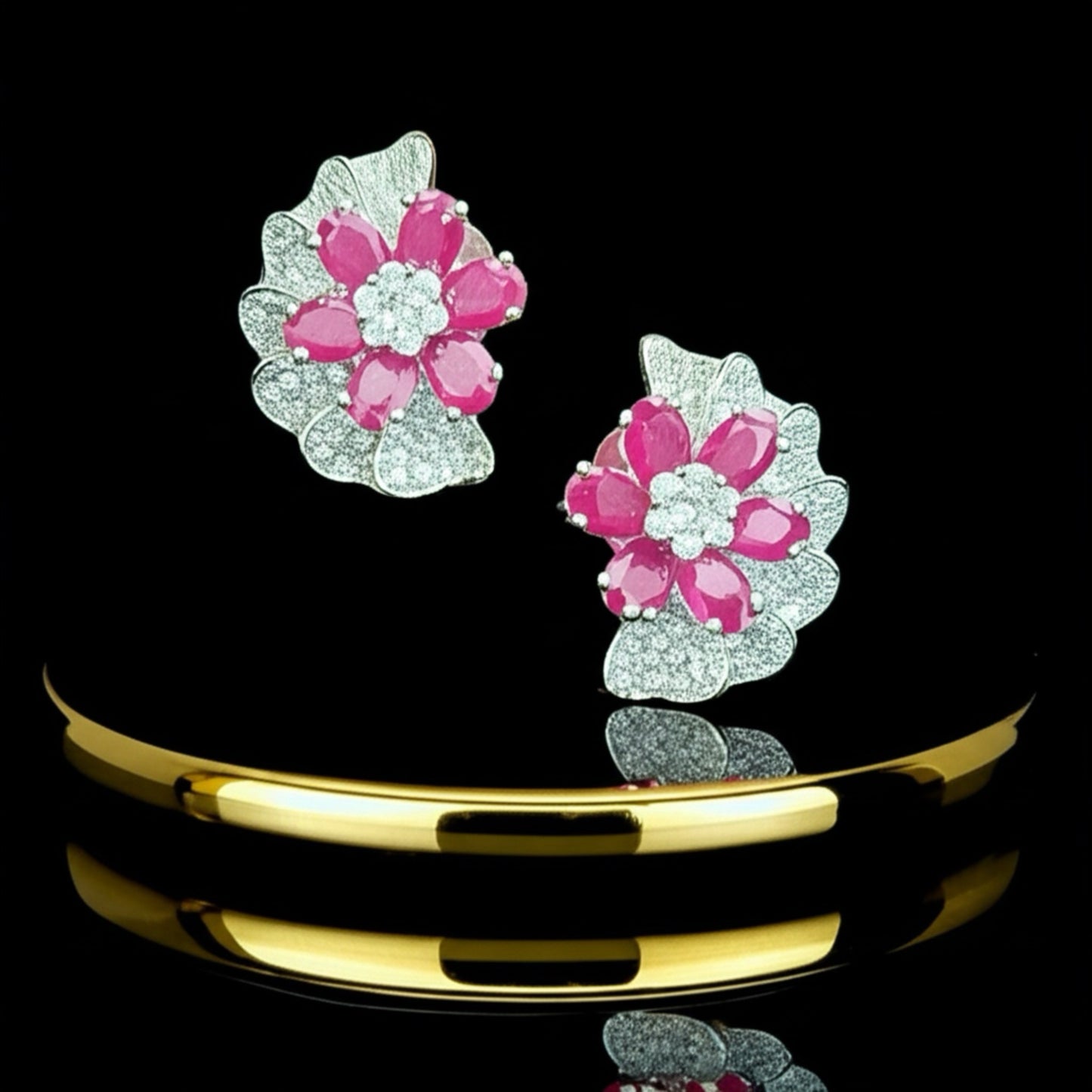 94409-ER Earring With Gold/Rhodium Plating