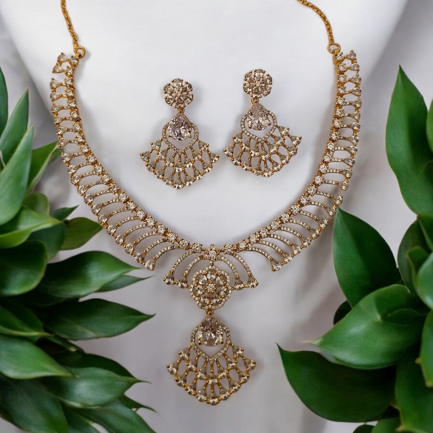 910509-NS Cz Delicate Necklace