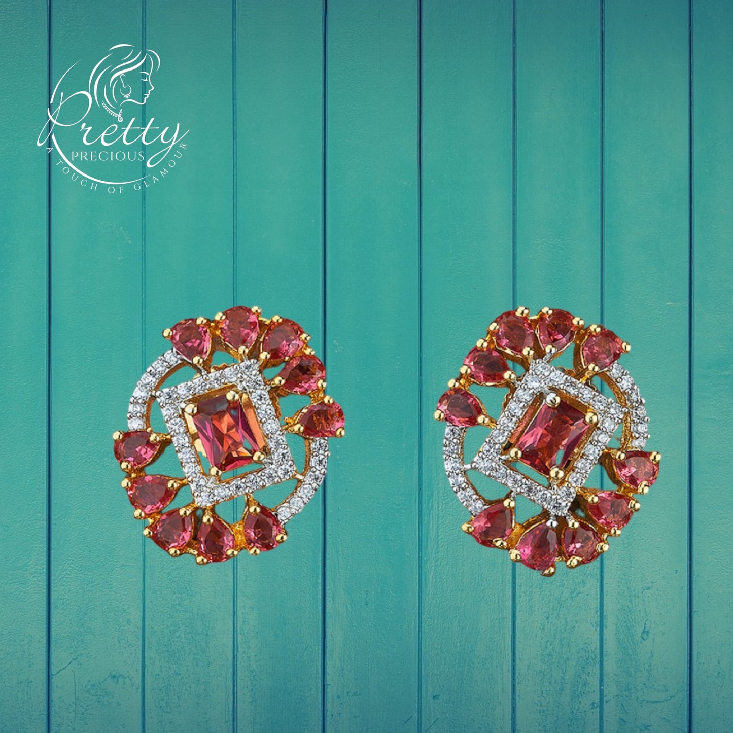 420642 Cz Tops With 2 Tone Plating