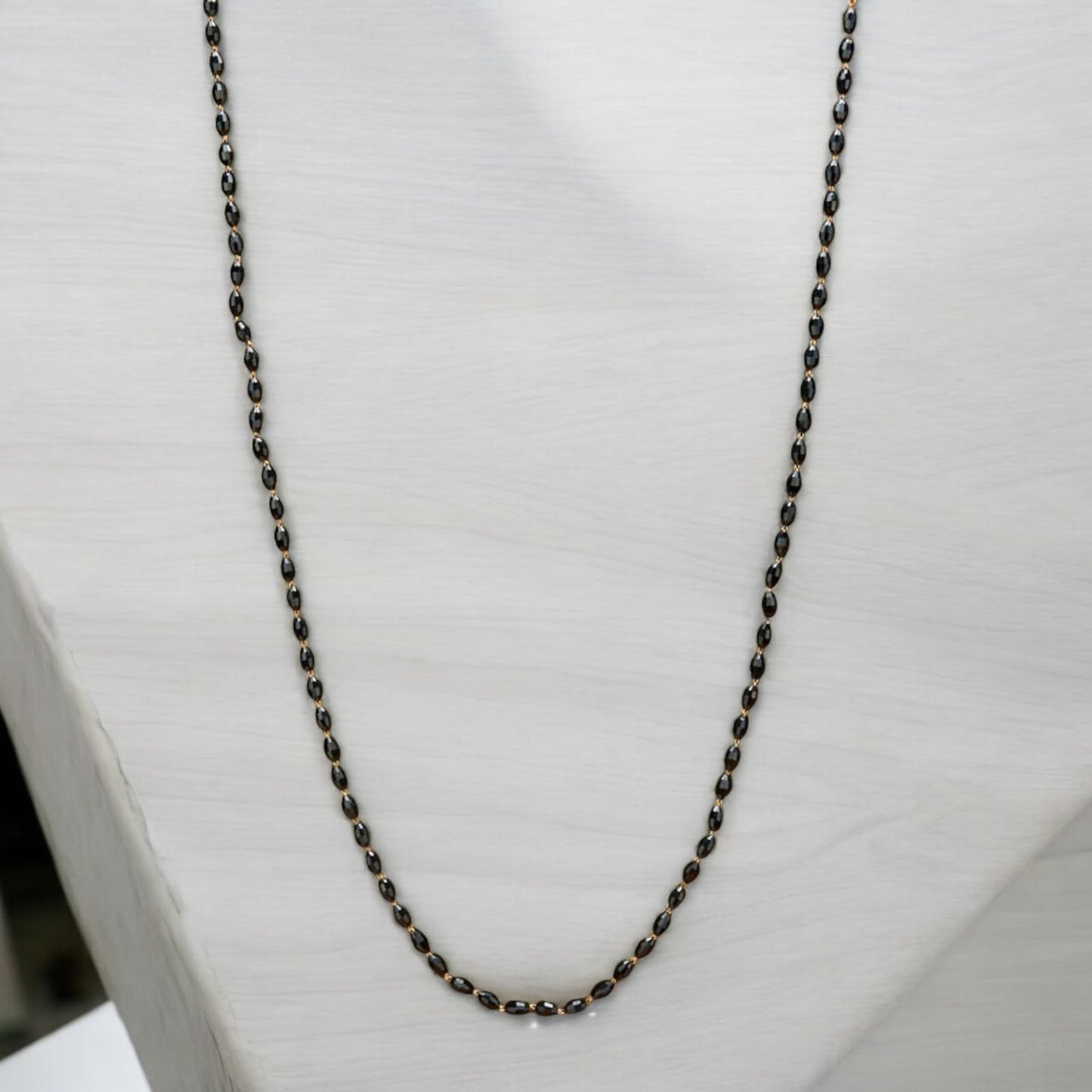 431554 Cz Classic Mala Necklace With Gold Plating