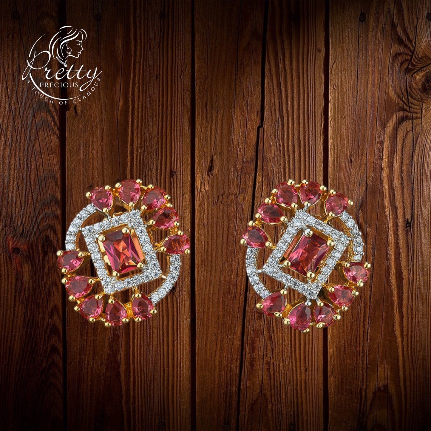 420642 Cz Tops With 2 Tone Plating