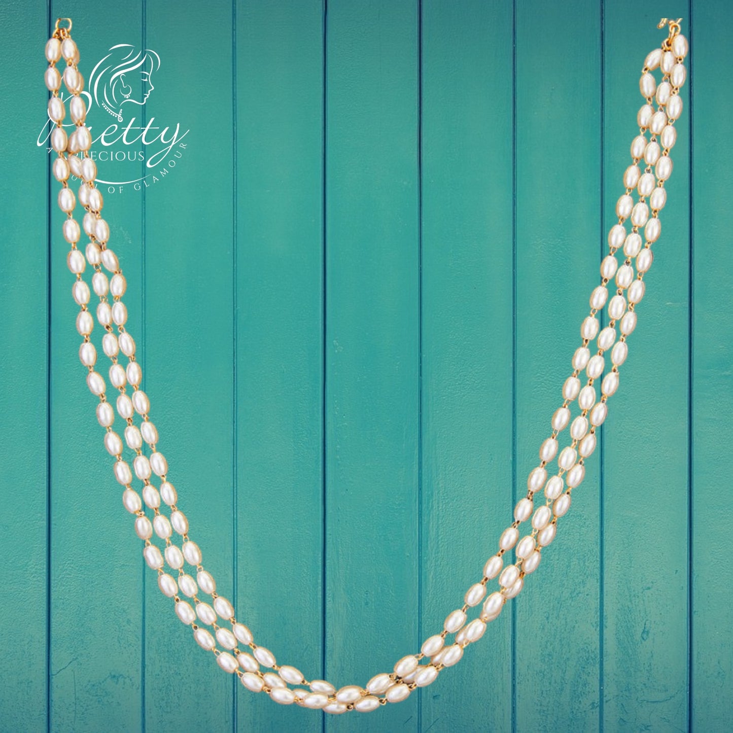 424658 Cubic Zirconia Delicate Mala With Gold Plating