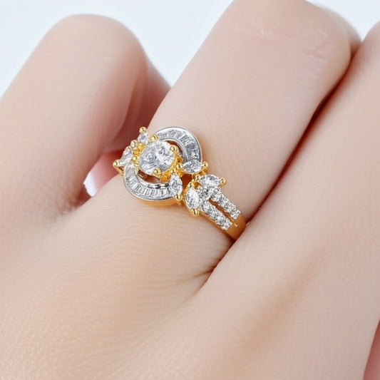 424089 Cubic Zirconia Adjustable Ring