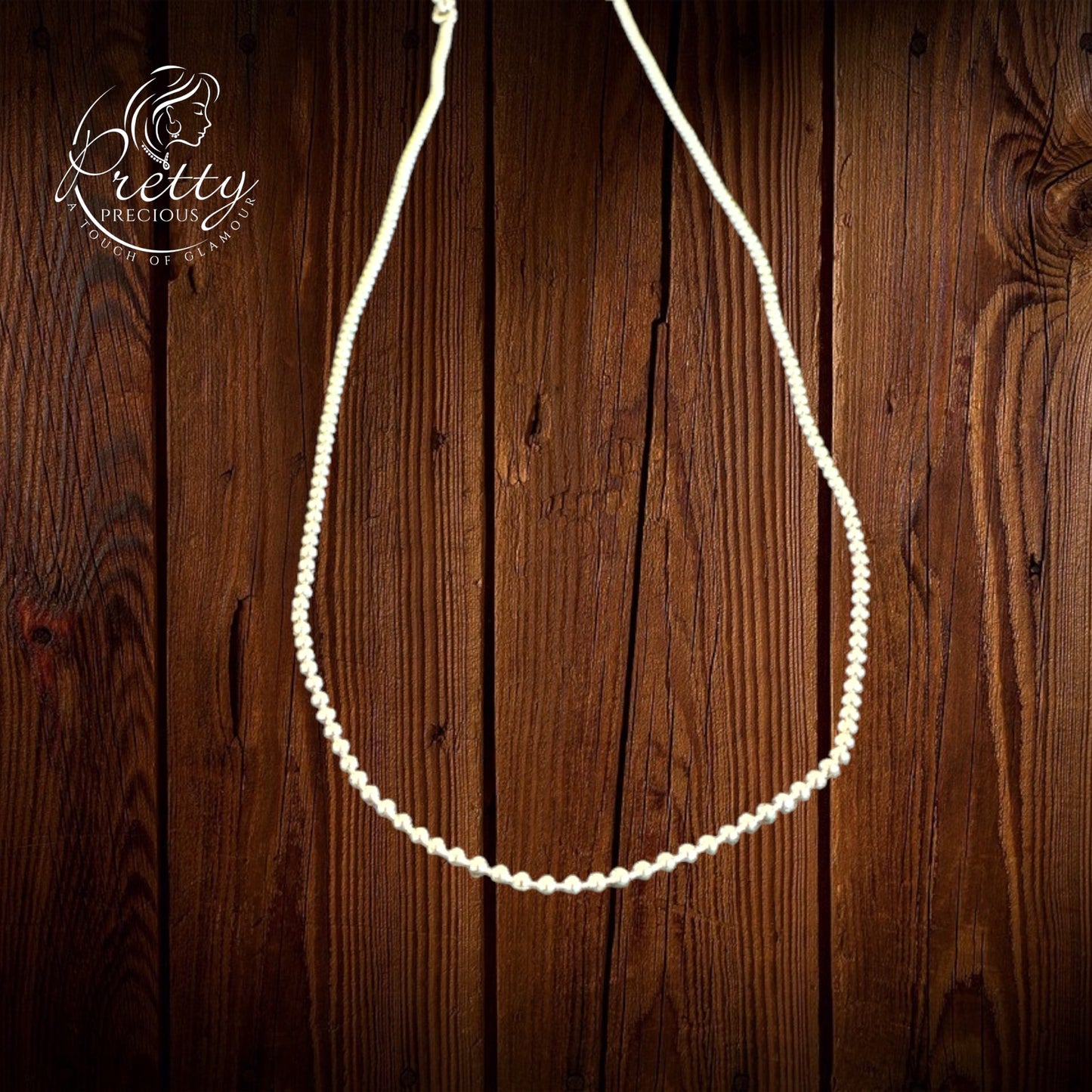 422727 Cz Delicate Chain With Rhodium Plating