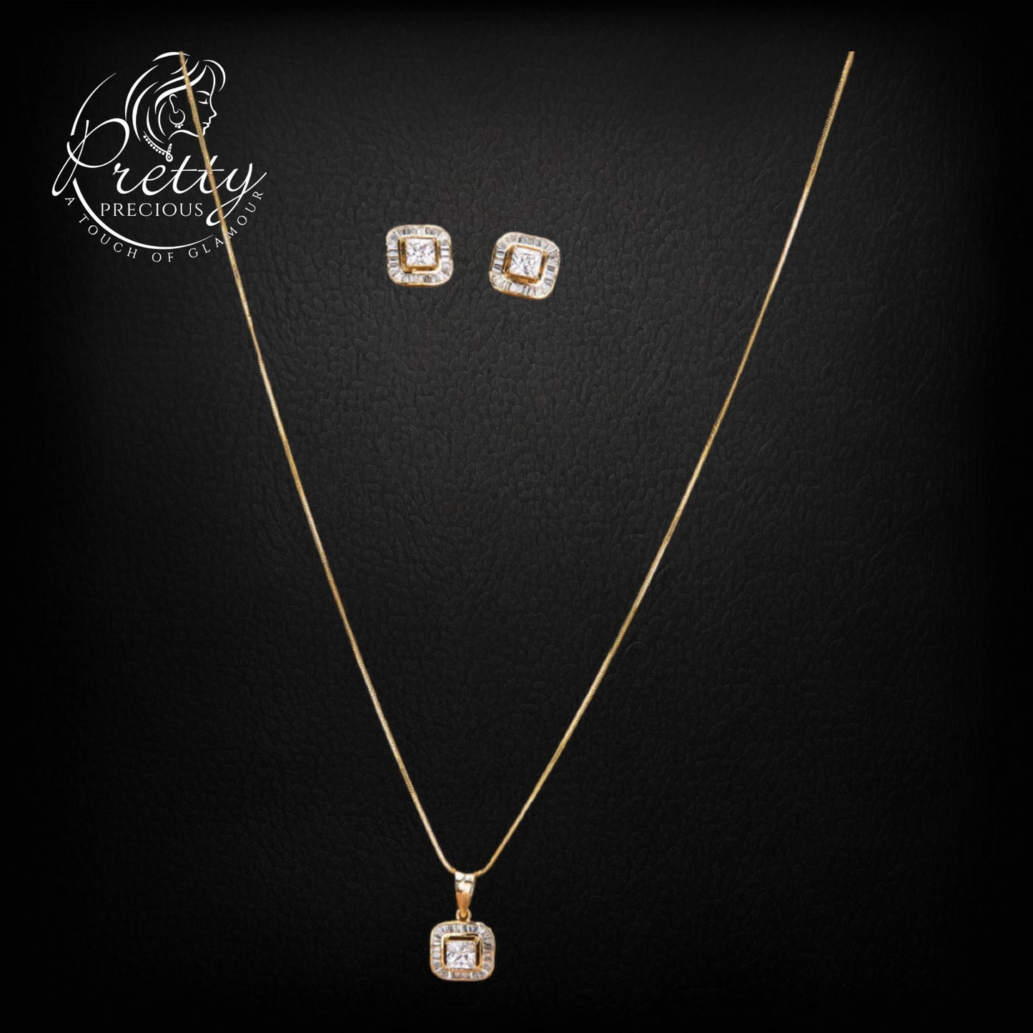 430992 Pendant Set-AD-Gold