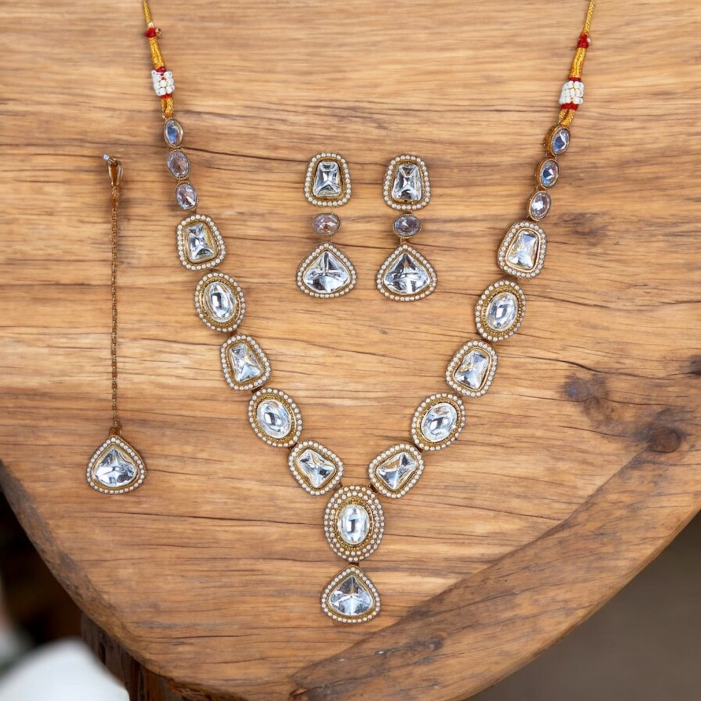 222814 Necklace Set-Indowestern