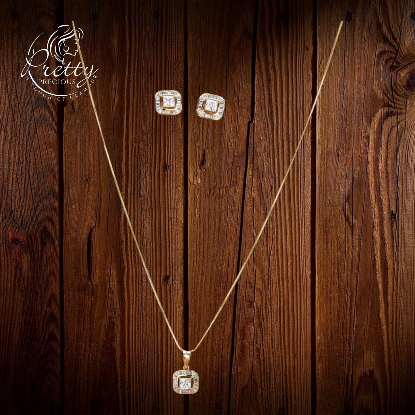 430992 Pendant Set-AD-Gold