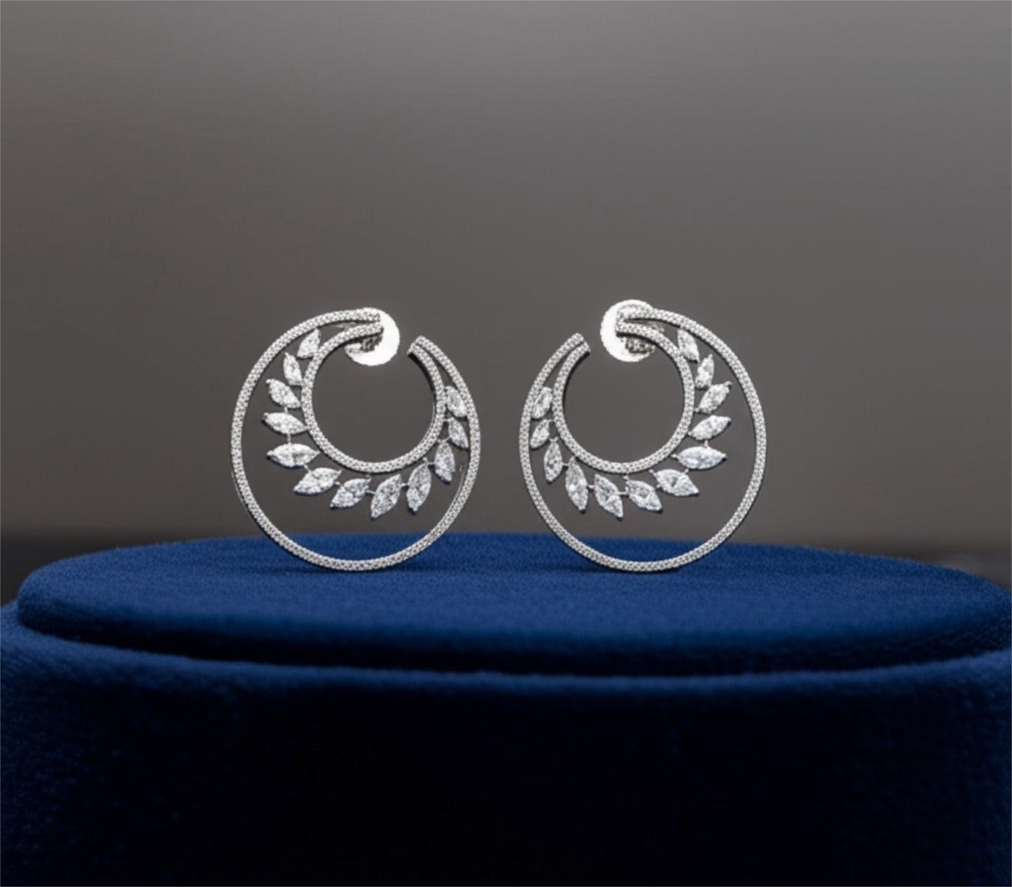 432406 Earring With Rhodium Plating-White
