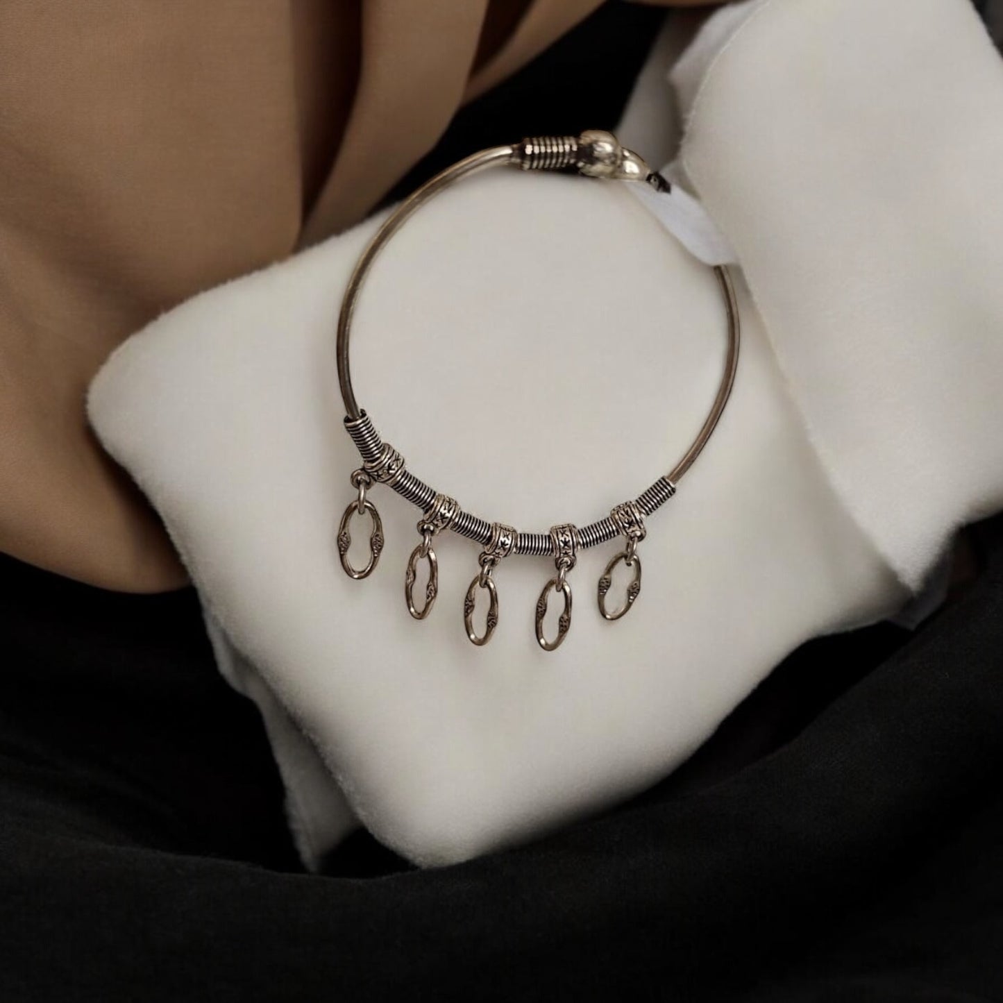 KADAO9459 Classic Kada With Oxidized Plating